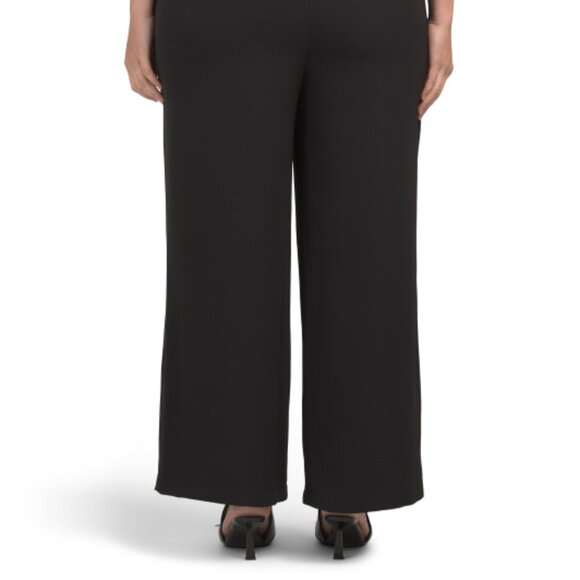 MELLODAY Plus Luxe Crepe Pull On Pants - Black - Picture 6 of 6